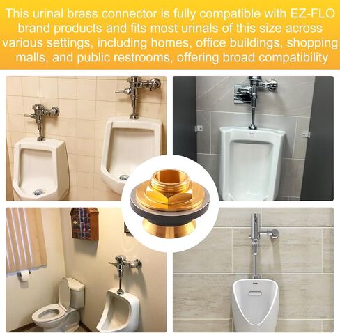 40131 Brass Closet 1-3/4″ Spud Compatible with EZ-FLO, Upgraded Urinal Spud Plumbing Fitting for Urinals, Brass Material in Kuwait