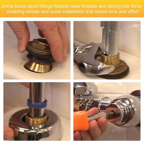 40131 Brass Closet 1-3/4″ Spud Compatible with EZ-FLO, Upgraded Urinal Spud Plumbing Fitting for Urinals, Brass Material in Kuwait