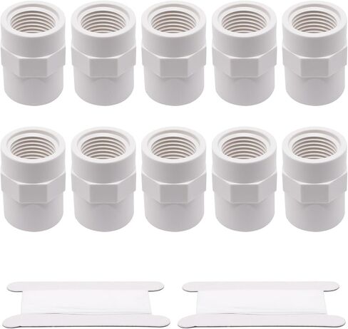 S SYDEIN 5 Pcs 1 Inch PVC Pipe Fitting Hex Nipple, 1" NPT Male X 1" NPT Male Thread PVC Coupling Fittings for Thread Pluming Pipe Connection in Kuwait