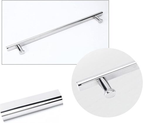 Bathroom Door Handle for Glass Door,Full Polished Stainless Steel Finish Single-Sided Glass Door Pull Handle,Replacement Pull Handle (Size : 400mm) in Kuwait