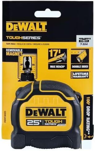 شريط قياس Dewalt ToughSeries بطول 25 قدمًا - عبوتان in Kuwait