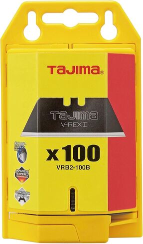 شفرات سكاكين من الفولاذ المقاوم للصدأ الفاخر من تاجيما VRB2-100B V-REX II، 100 قطعة in Kuwait