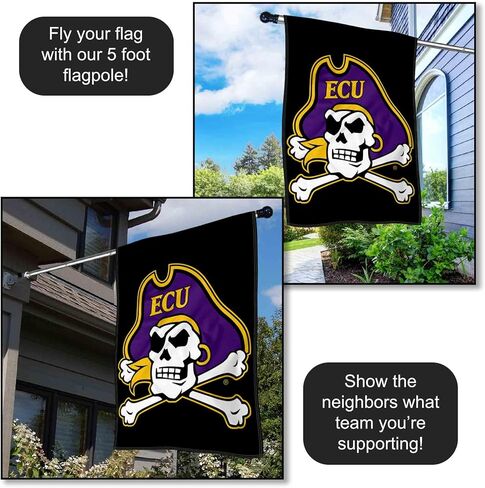 ECU Pirates ECU Pirate Double Sided House Flag in Kuwait