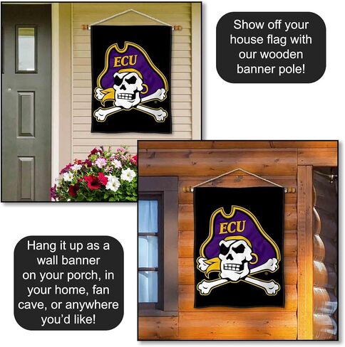 ECU Pirates ECU Pirate Double Sided House Flag in Kuwait