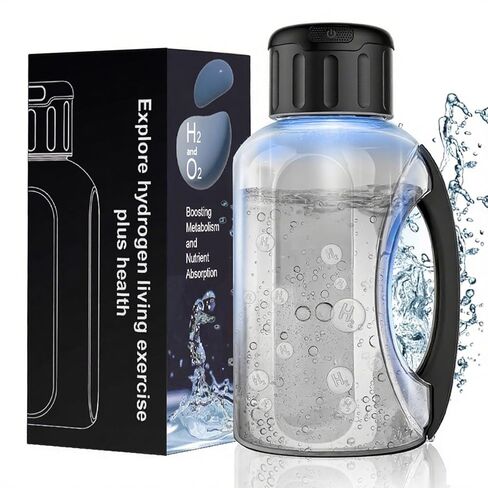 Hydrogen Water Bottle, 50 oz (1.5 Liter) Hydrogen Sport Water Bottles with Advanced Hydrogen Production Technology, Portable Rechargeable Water Generator Ionizer for Home, Office, and Travel in Kuwait