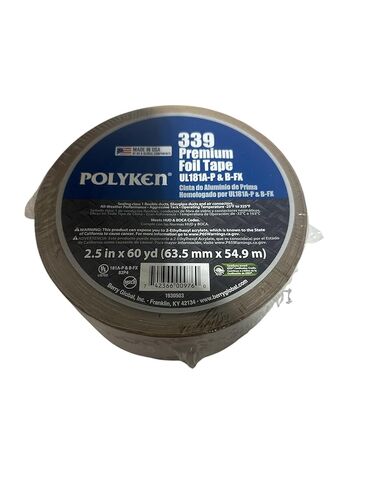 339 Premium Cold WHEATHER FOIL Tape 339 2.5 in X 60 yd (1) in Kuwait
