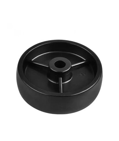 Set of 4 casters 2.5 inch Black PP Single Wheel Inner Hole 8 mm Without Bearing Plastic Diameter 65 mm for Home use in Saudi Arabia