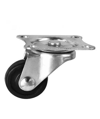 Set of 4 casters 1.25 inches Rubber Swivel Wheels Height 4 cm Silent Diameter 3 cm in Kuwait