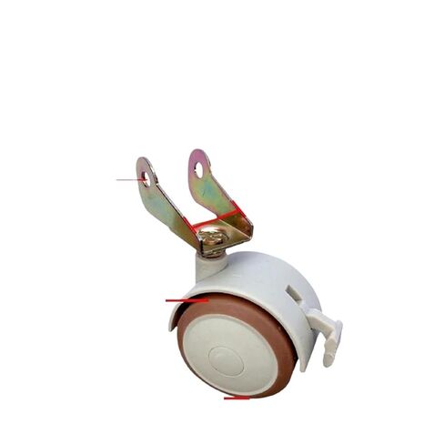 4 Pieces/lot casters, Swivel Wheels, Flipping P-Shaped splints, Rod Screws, Rubber Coating(Splint-20mm) in Saudi Arabia