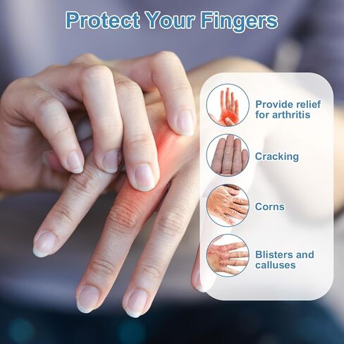 25-Pack Silicone Finger Sleeve,Lavender-Infused Silicone Finger Tip Protectors,Soft Fingers Sleeves Protectors for Dry, Cracked Skin & Friction Protection, 5 Colors in Kuwait
