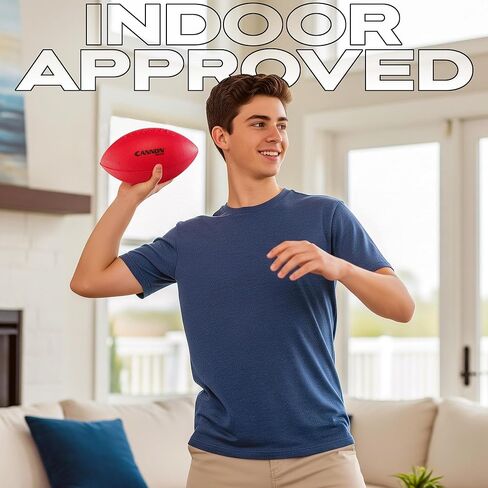كرة قدم Cannon Sports Red Foam - كرة قدم خفيفة الوزن مقاس 9.5 بوصة - مثالية للتمرين والألعاب غير الرسمية - ناعمة وآمنة للعب في الأماكن المغلقة/الخارجية in Kuwait
