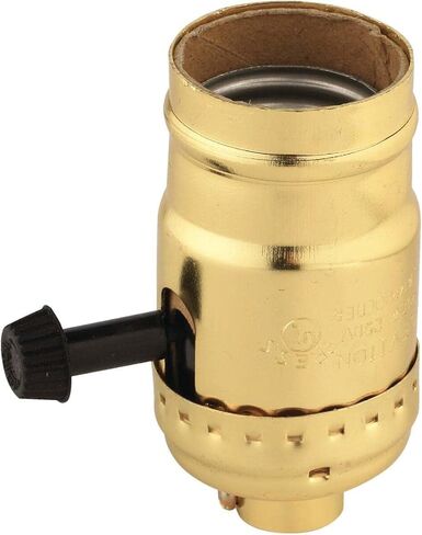 Leviton Electrolier 1-Circuit Lamp Holder, 250 W, Incandescent, Medium, No Size, Brass, 10083-16 in Kuwait