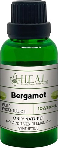 H.E.A.L. Bergamot Essential Oil – 100% Pure Steam Distilled Citrus Bergamot Aromatherapy Oil for Diffusers & DIY Blends 1oz in Kuwait