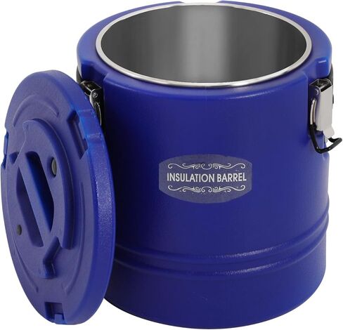 50L/13.21 Gal Insulated Soup Carrier, Stainless Steel Insulated Soup Container Bucket Hot & Cold Thermal Bucket with Lid Commercial Food Warmer for Parties Picnics Cafes Restaurants in Saudi Arabia