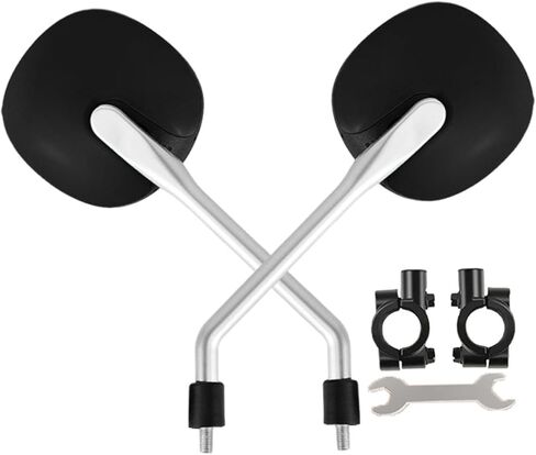 2 Pieces Bicycle Mirror Wide View Bar End Mirror Electric Bike Sturdy PP Material High Definition Suitable for Scooter Motorcycle, Pink in Kuwait