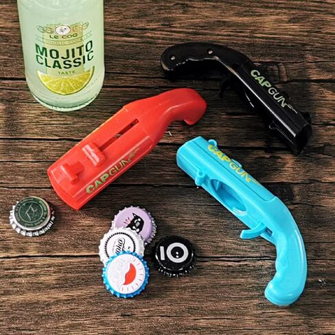 4PCs Cap Gun Bottle Opener - Fun and Functional Novelty Beer Bottle Opener with Realistic Design, Gift for Beer Lovers, Parties, and Themed Events in Kuwait