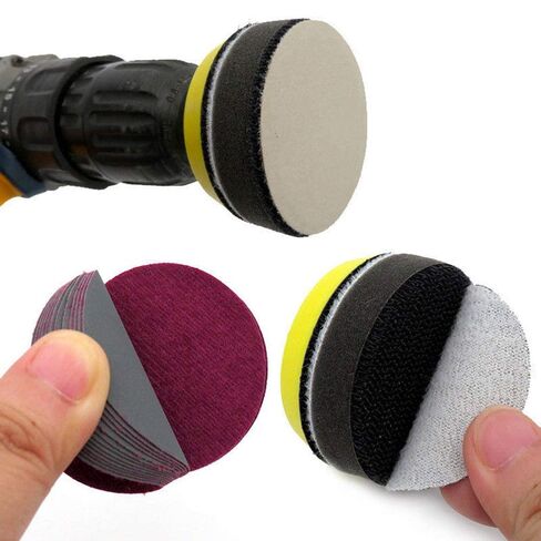 10pcs 50mm Sanding Discs Pad Wet or Dry Sandpaper Pad Abrasive Polish Pad Plate Hook and Loop Sanding Disk 2 Inch Sander Pad 600 Grits in Kuwait
