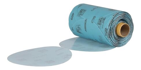 Mirka Galaxy Sandpaper 5 inch - Grit 600, 100 Discs/Linkroll - Self Adhesive PSA - Premium Abrasive for Epoxy Resin, Wood, Metal - Non-Clogging, Self-Sharpening Technology - Ideal for Power Sanders in Saudi Arabia