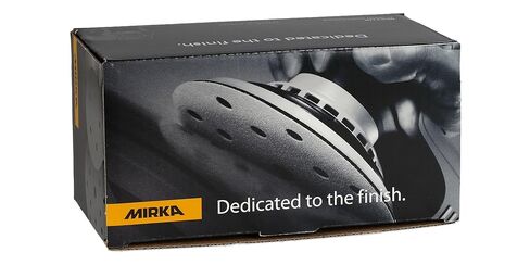 Mirka Galaxy Sandpaper 5 inch - Grit 600, 100 Discs/Linkroll - Self Adhesive PSA - Premium Abrasive for Epoxy Resin, Wood, Metal - Non-Clogging, Self-Sharpening Technology - Ideal for Power Sanders in Saudi Arabia