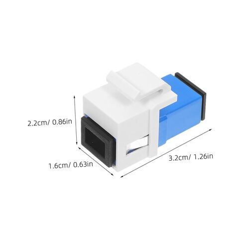 Housoutil 2pcs Fiber Optic Adapters Optical Module Speeds Low Data Loss Simple Setup Fit Long-Lasting in Kuwait