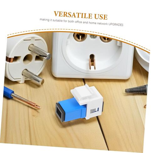 Housoutil 2pcs Fiber Optic Adapters Optical Module Speeds Low Data Loss Simple Setup Fit Long-Lasting in Kuwait