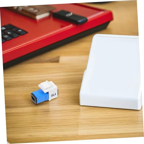 Housoutil 2pcs Fiber Optic Adapters Optical Module Speeds Low Data Loss Simple Setup Fit Long-Lasting in Kuwait