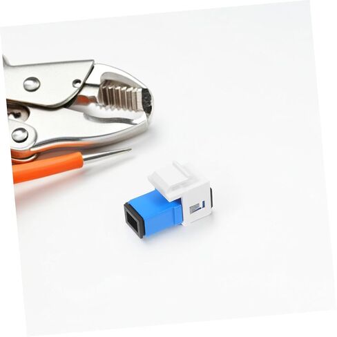 Housoutil 2pcs Fiber Optic Adapters Optical Module Speeds Low Data Loss Simple Setup Fit Long-Lasting in Kuwait