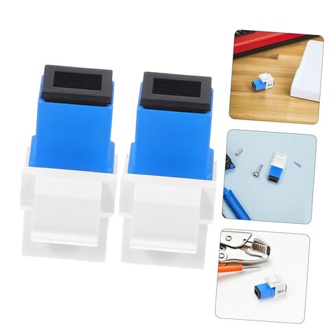 Housoutil 2pcs Fiber Optic Adapters Optical Module Speeds Low Data Loss Simple Setup Fit Long-Lasting in Kuwait