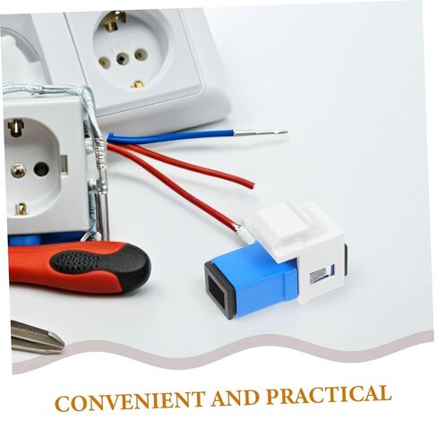 Housoutil 2pcs Fiber Optic Adapters Optical Module Speeds Low Data Loss Simple Setup Fit Long-Lasting in Kuwait