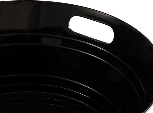 Black Plastic Party Tub with Handles – 17.6 Inch Large Ice Bucket for Drinks,Snacks, Heavy Duty BPA-Free Container for Birthdays, BBQs, or Outdoor Gatherings in Kuwait