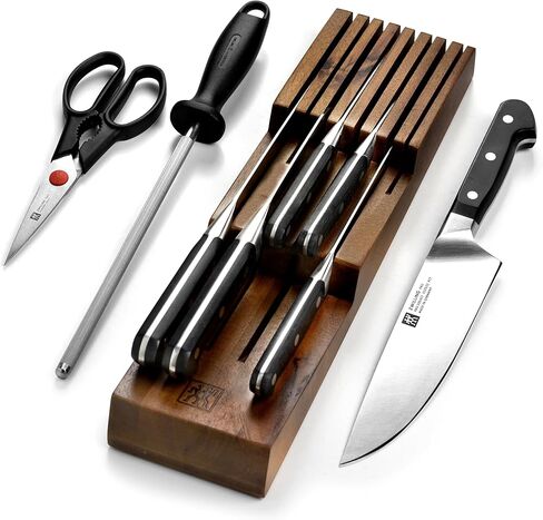 ZWILLING Pro Knife Set - 9 Piece with In-Drawer Block in Kuwait