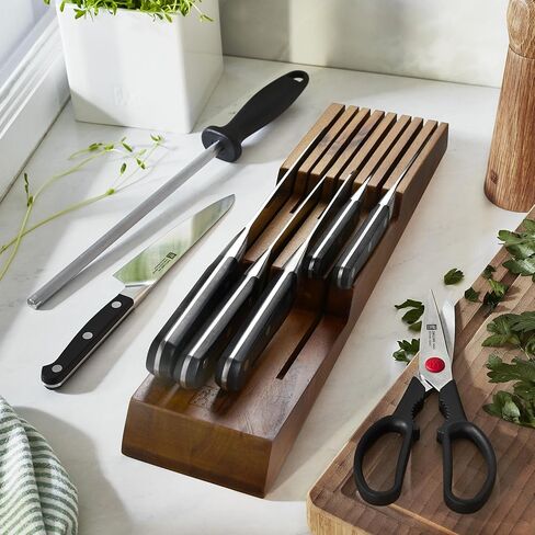 ZWILLING Pro Knife Set - 9 Piece with In-Drawer Block in Kuwait