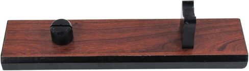 Treasure Gurus Natural Brown Wood Fixed Blade Knife Collection Display Stand Holder Rustic Cabin Home Decor in Kuwait