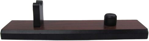 Treasure Gurus Natural Brown Wood Fixed Blade Knife Collection Display Stand Holder Rustic Cabin Home Decor in Kuwait