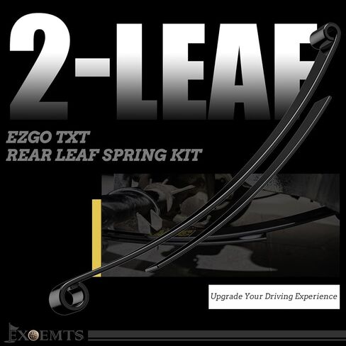 مجموعة زنبركية خلفية شديدة التحمل مكونة من ورقتين لعربات الجولف EZGO RXV 2008-Up، ترقية نظام التعليق المزدوج مع البطانات والأكمام والمسامير على شكل حرف U، تحل محل OEM # 603498، 604494، قيادة أكثر سلاسة ودعم الحمل in Kuwait