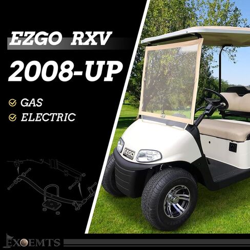 مجموعة زنبركية خلفية شديدة التحمل مكونة من ورقتين لعربات الجولف EZGO RXV 2008-Up، ترقية نظام التعليق المزدوج مع البطانات والأكمام والمسامير على شكل حرف U، تحل محل OEM # 603498، 604494، قيادة أكثر سلاسة ودعم الحمل in Kuwait