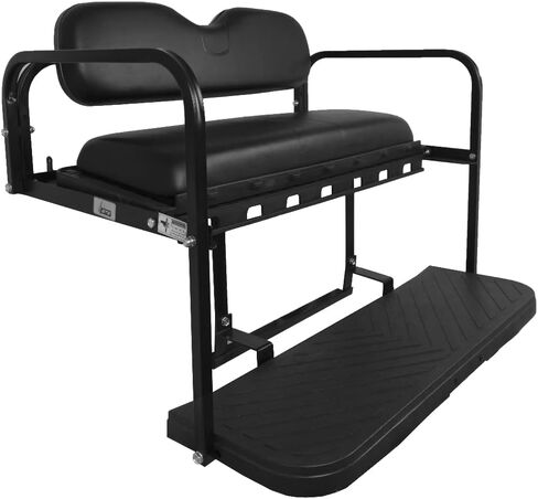 GTW MACH3 EZGO TXT Golf Cart Rear Flip Seat Kit with Steel Frame | Compatible with 1995 & Up E-Z-GO TXT/Valor/Freedom TXT / T48 Models in Kuwait
