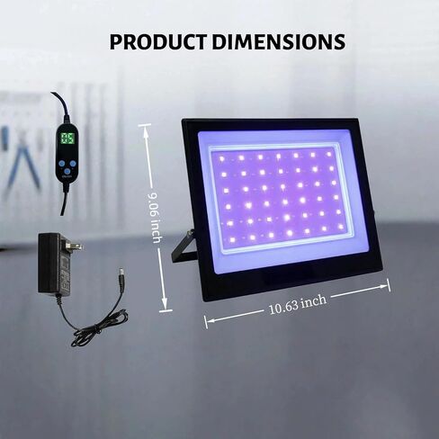 مصباح معالجة بالأشعة فوق البنفسجية للطابعة ثلاثية الأبعاد مع مؤقت، لطابعة SLA DLP LCD ثلاثية الأبعاد تعمل على تقوية الراتنج الحساس للضوء، مصباح الأشعة فوق البنفسجية 30 وات 365 إلى 405 نانومتر، حاوية معالجة ذاتية الصنع، كبيرة in Kuwait