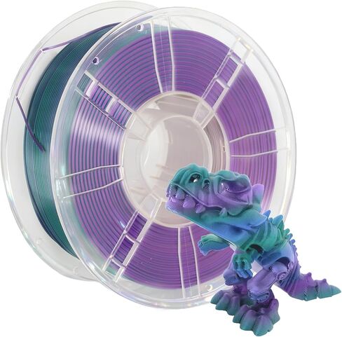 Blue & Green & Purple Tri-Color 3D Printer Filament 1.75mm PETG Filament for 3D Printing Filament 1KG Strong Toughness Dimensional Accuracy +/- 0.02mm Fit Most FDM Printers in Kuwait