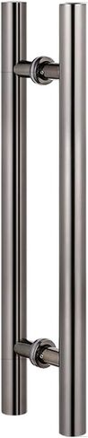 Heavy-Duty Commercial Grade-304 Stainless Steel Push Pull Door Handle/Barn Door Pull Handle/Glass Pulls, Wide Use/Easy Installation (Size : 80x60cm) in Kuwait
