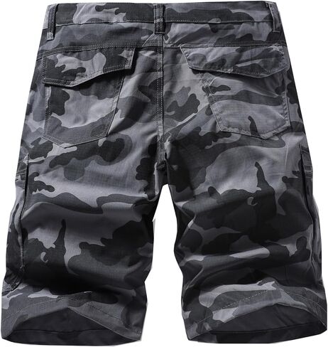 Mens Cargo Shorts Casual Lightweight Quick Dry Outdoor Hiking Camouflage Shorts in Saudi Arabia