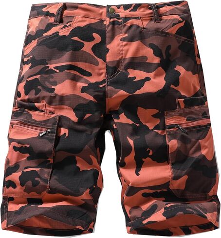 Mens Cargo Shorts Casual Lightweight Quick Dry Outdoor Hiking Camouflage Shorts in Saudi Arabia