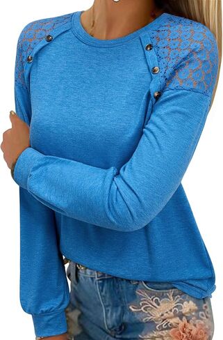siliteelon Long Sleeve Blouses Womens Tops Dressy Casual Office Business Outfits Dress Shirt Travel Spring 2026 Trendy in Saudi Arabia