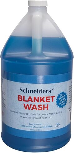 Schneiders Horse Blanket and Sheet Wash 16 oz. | Extra Strength Formula | Preserves Waterproofing on Equine Turnouts | Eco-Friendly | Low Sudsing | Effective in All Water Temps in Kuwait