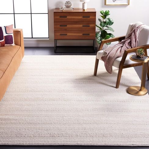 سجادة SAFAVIEH Natura Collection عداء - 2'3" x 8'، عاجي، صوف مخطط بوهو مصنوع يدويًا، مثالية للمناطق ذات حركة المرور العالية في غرفة المعيشة وغرفة النوم (NAT211A) in Kuwait