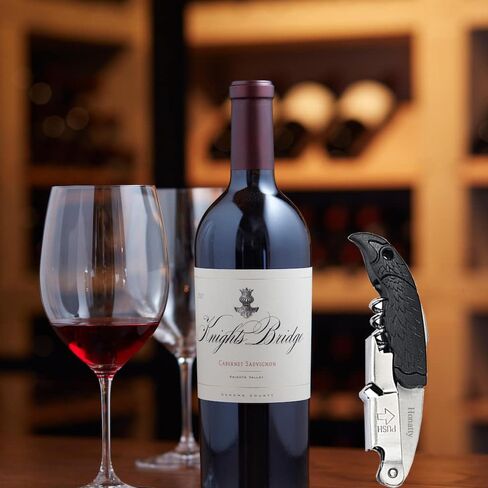 Waiter Corkscrew Wine Opener Manual | 2 Pack Professional Honatty 3-in-1 Heavy Duty Double Hinged Wine Key with Foil Cutter & Beer Bottle Opener for Servers, Bartenders & Home Use in Kuwait