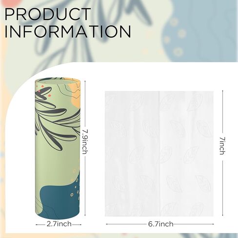 4 Pack Car Tissue Holder with 3-ply Facial Tissues Bulk, Moon Pattern Round Tube Tissue Box for Home Office Bathroom in Saudi Arabia
