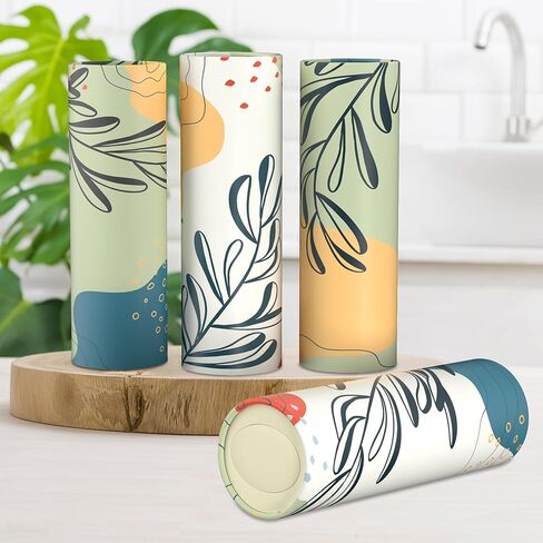 4 Pack Car Tissue Holder with 3-ply Facial Tissues Bulk, Moon Pattern Round Tube Tissue Box for Home Office Bathroom in Saudi Arabia