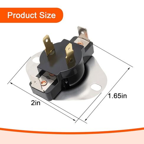 47-22860-01 Auto Reset Limit Switch Compatible with Rheem Furnace, Replacement Part for L105-10F in Kuwait