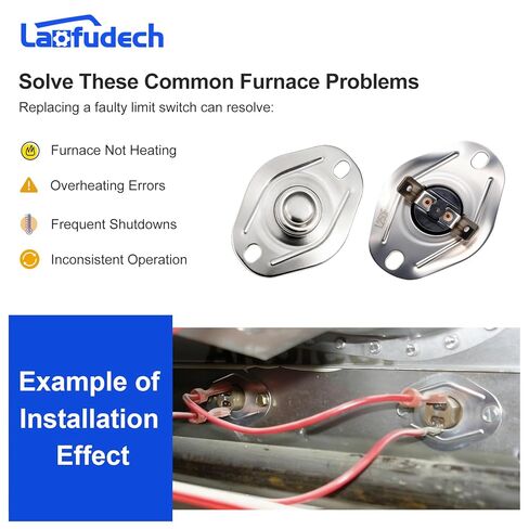 HH18HA452 Roll Out Switch for Carrier Furnace L250 Replacement for Bryant Payne Furnace Flame Rollout Limit Switch HH18HA252, 4349806, 95-320156 (2-Pack) in Kuwait